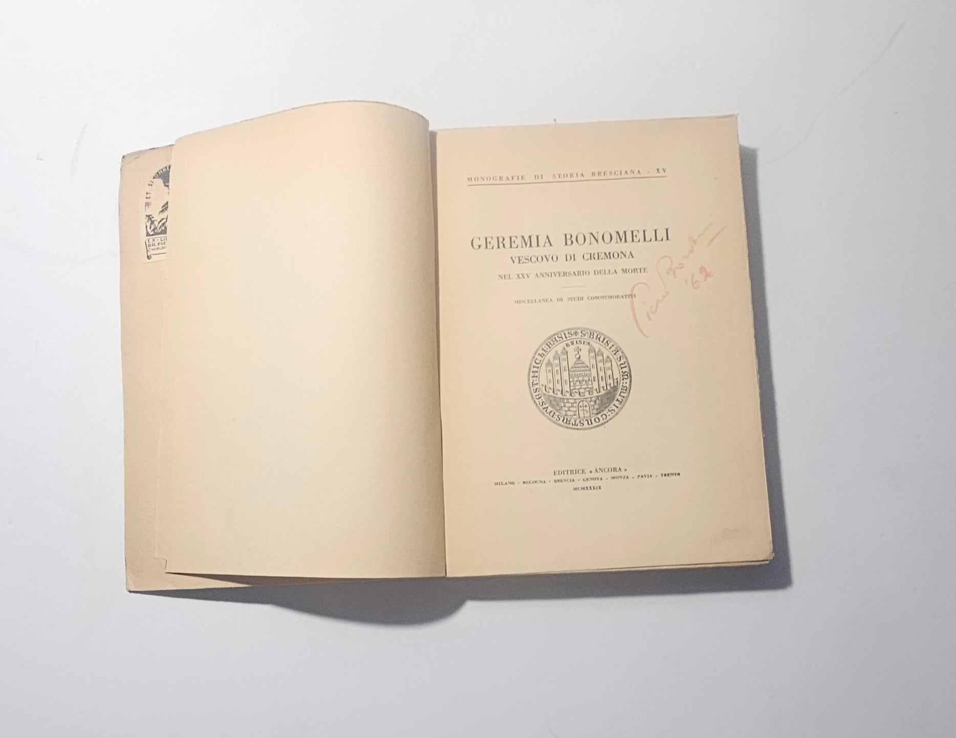iolibrocarmine geremia bonomelli frontespizio volume antico

