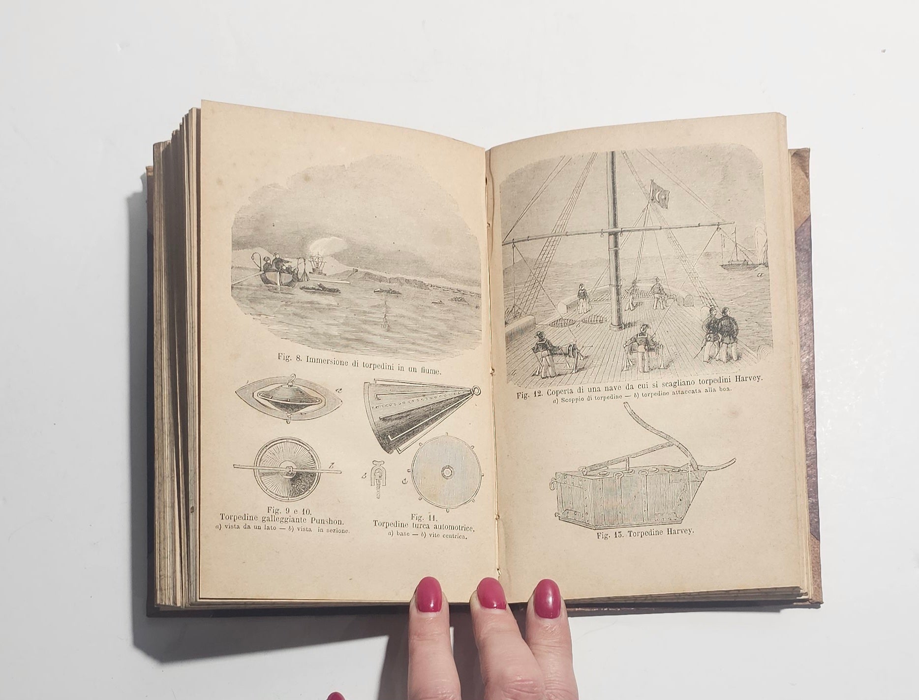 Illustrazioni tecniche libro antico
