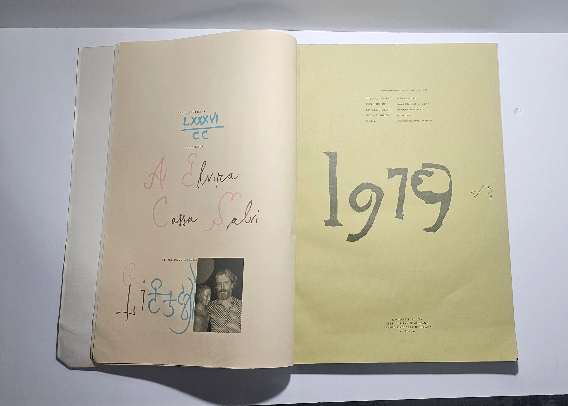 Copia numerata e firma autografa Giannetto Fieschi iolibrocarmine