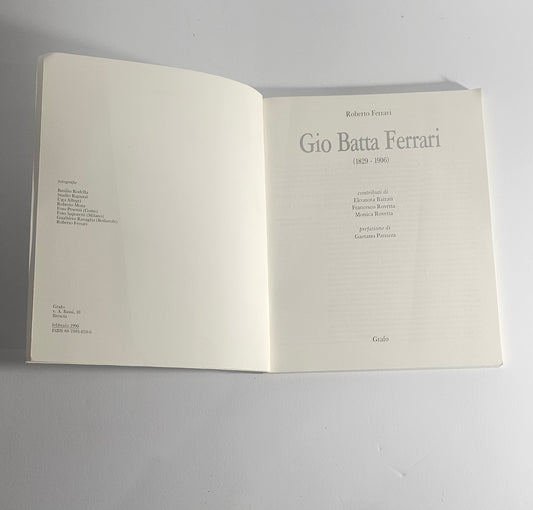 Pagine interne frontespizio libro Ferrari arte ottocento grafo io libro carmine
