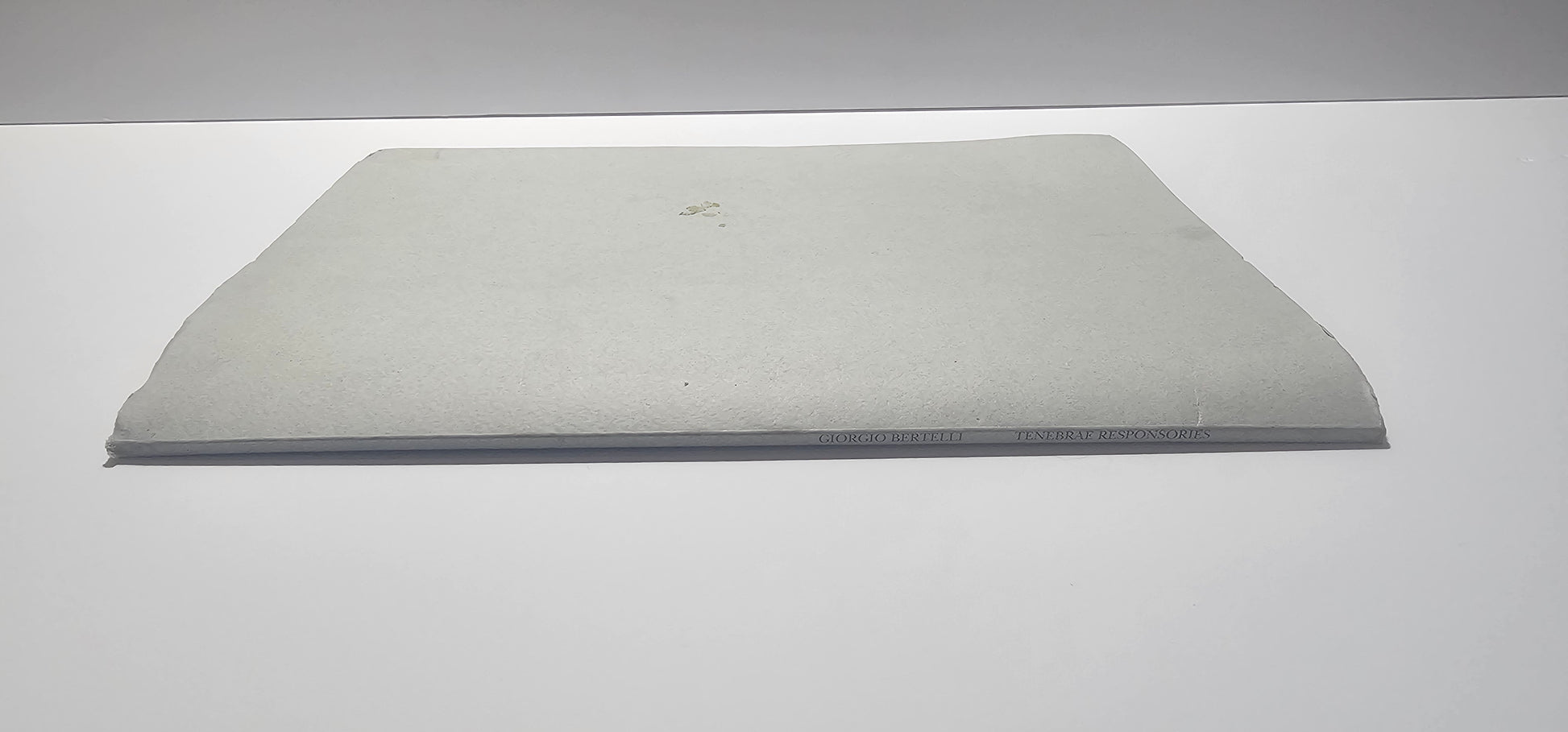 Dorso libro Giorgio Bertelli Tenebrae Responsories libreria antiquaria io libro carmine
