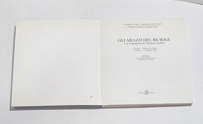 Frontespizio Gli arazzi del Re Sole Palazzo Vecchio Firenze