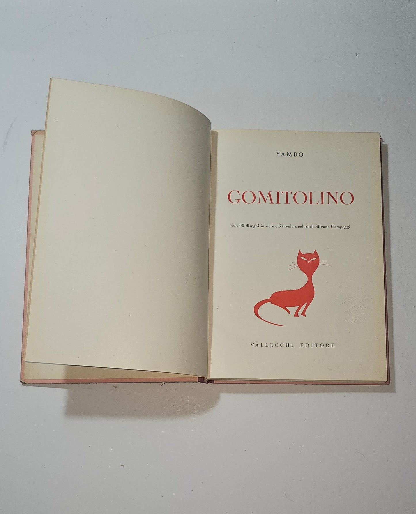 Frontespizio del libro Gomitolino di Yambo edizione Vallecchi io libro carmine