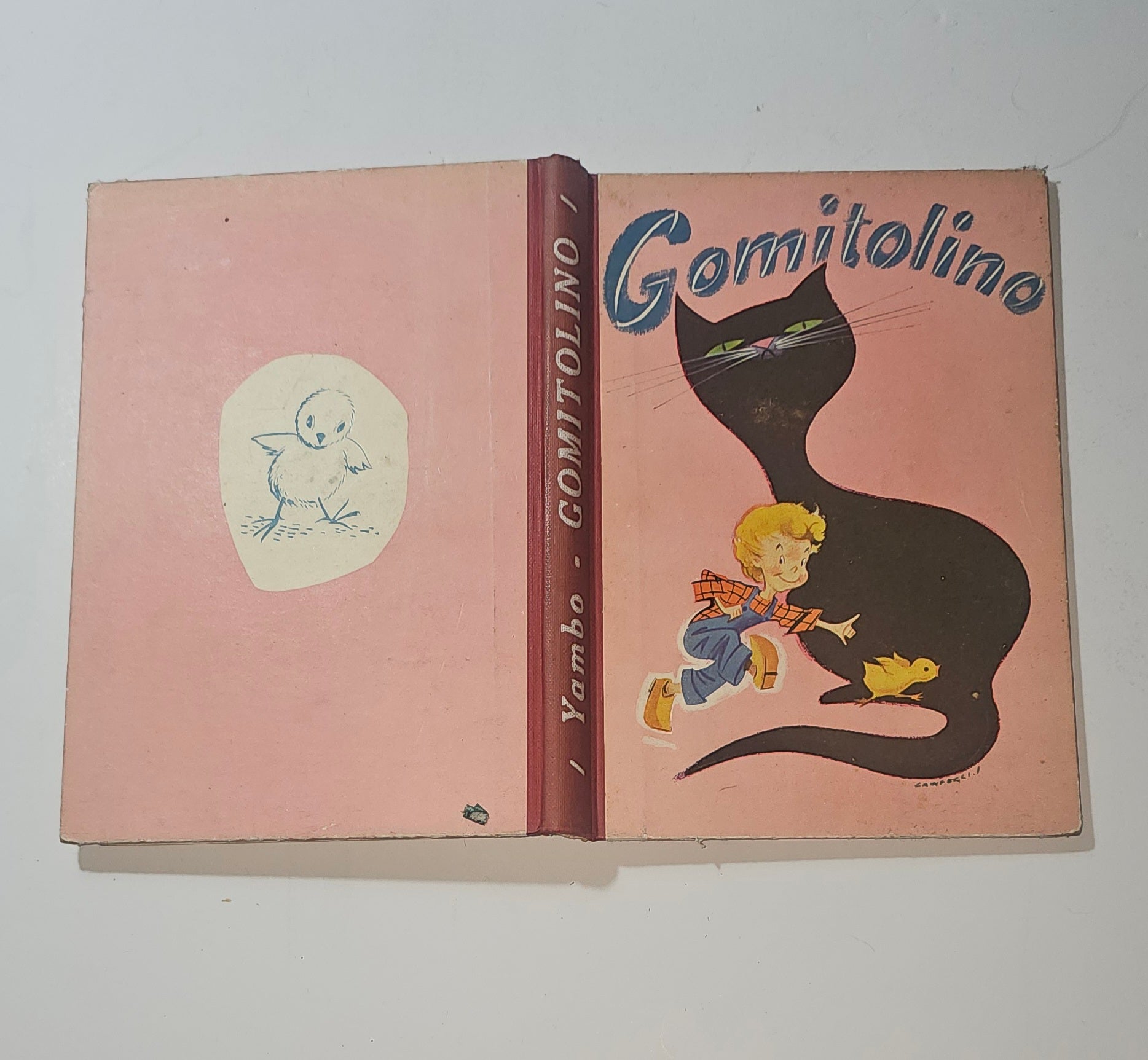 Copertina illustrata del libro Gomitolino di Yambo io libro carmine
