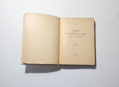 Frontespizio illustrato Storia Tradizione e Arte nelle Vie di Brescia iolibrocarmine