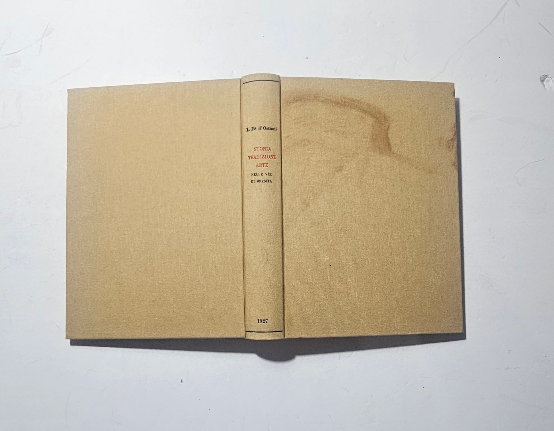 Legatura moderna in tela della guida storica di Brescia 1927 iolibrocarmine