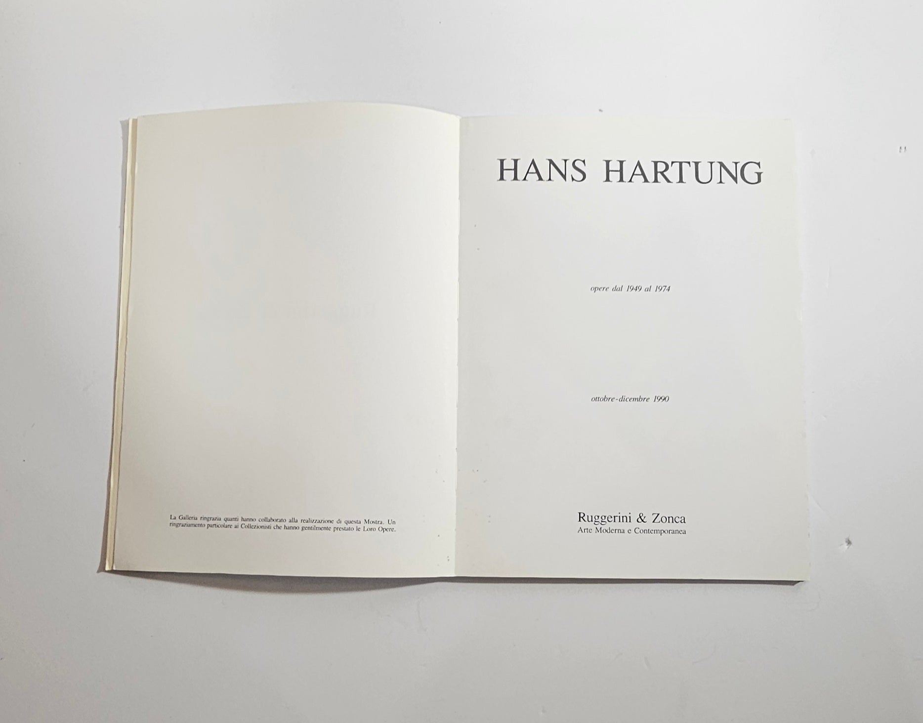 Pagine catalogo arte contemporanea Hartung
