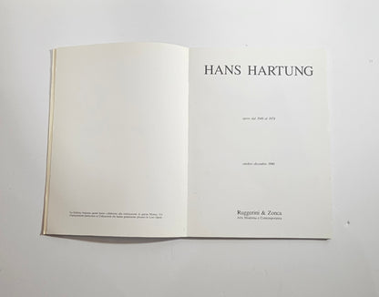 Pagine catalogo arte contemporanea Hartung

