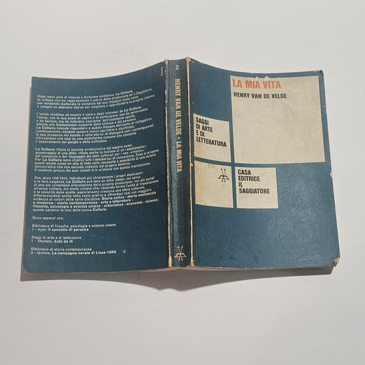 Copertina aperta libro Henry Van de Velde La mia vita Il Saggiatore