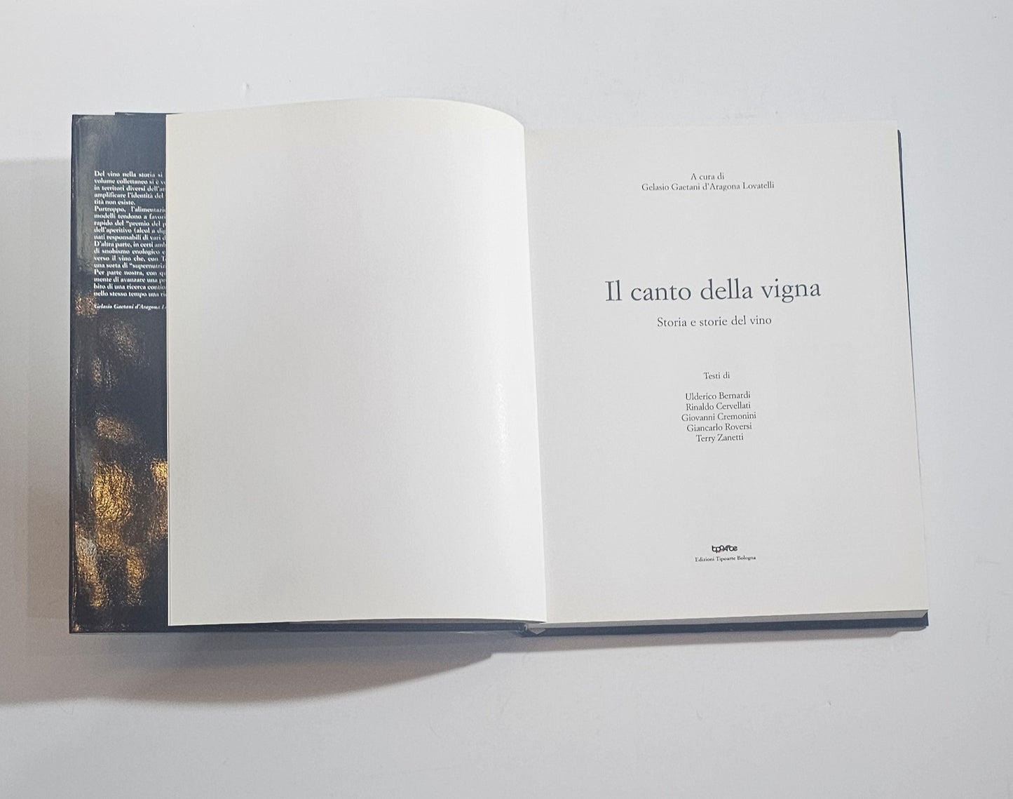 il canto della vigna interno libro vino titolo frontespizio