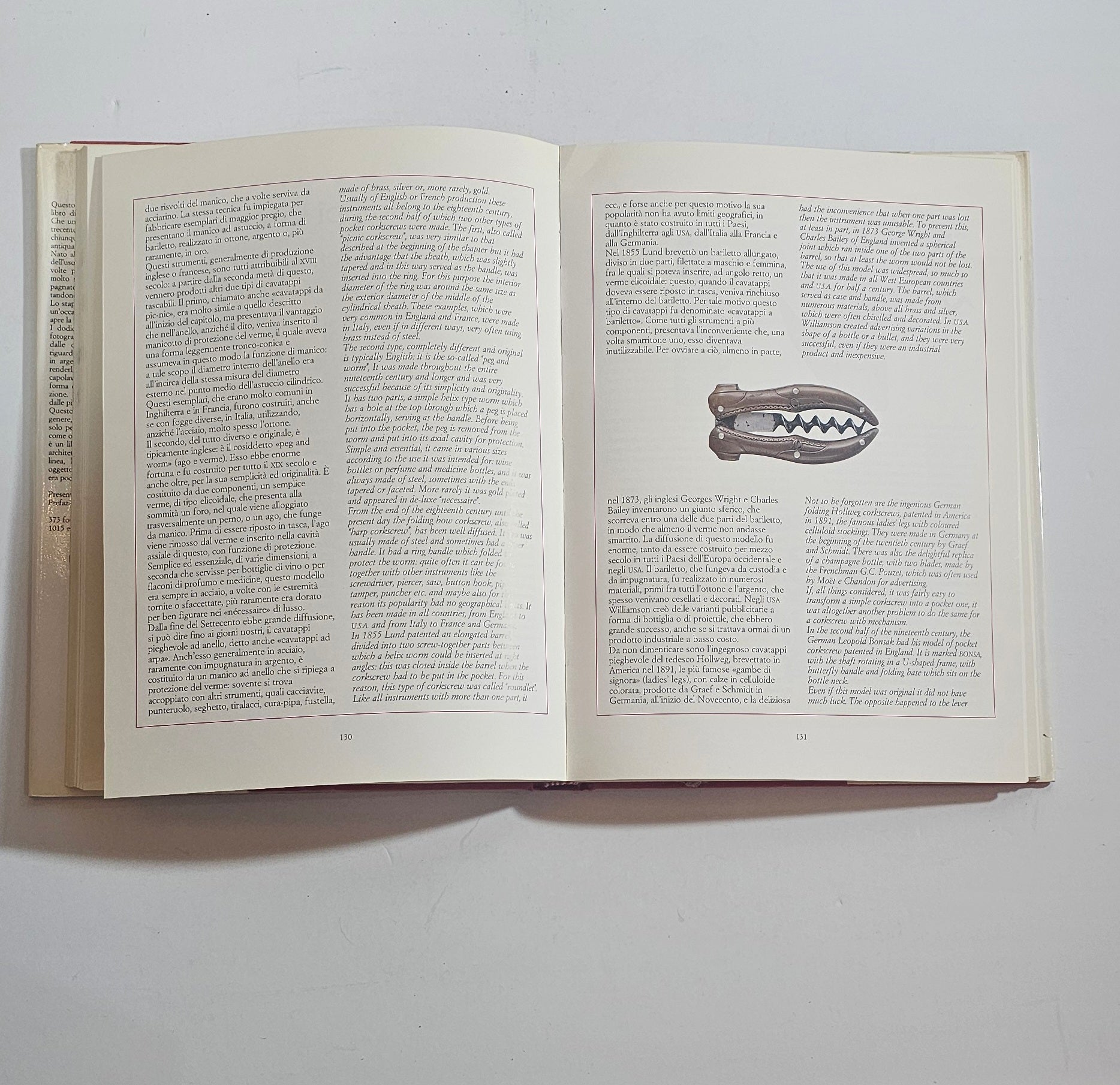 pagine interne descrizione tecnica cavatappi storia