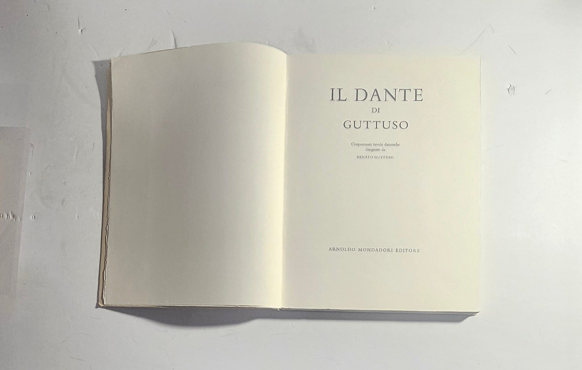 Frontespizio Il Dante di Guttuso con cinquanta tavole dantesche iolibrocarmine