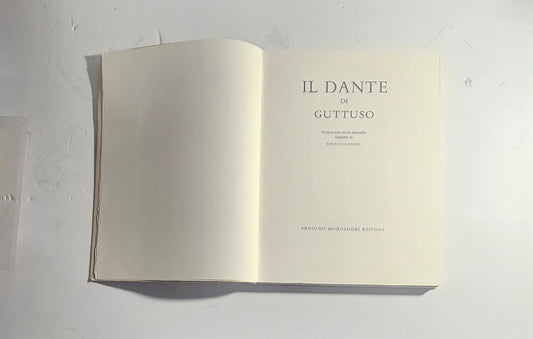 Frontespizio Il Dante di Guttuso con cinquanta tavole dantesche iolibrocarmine