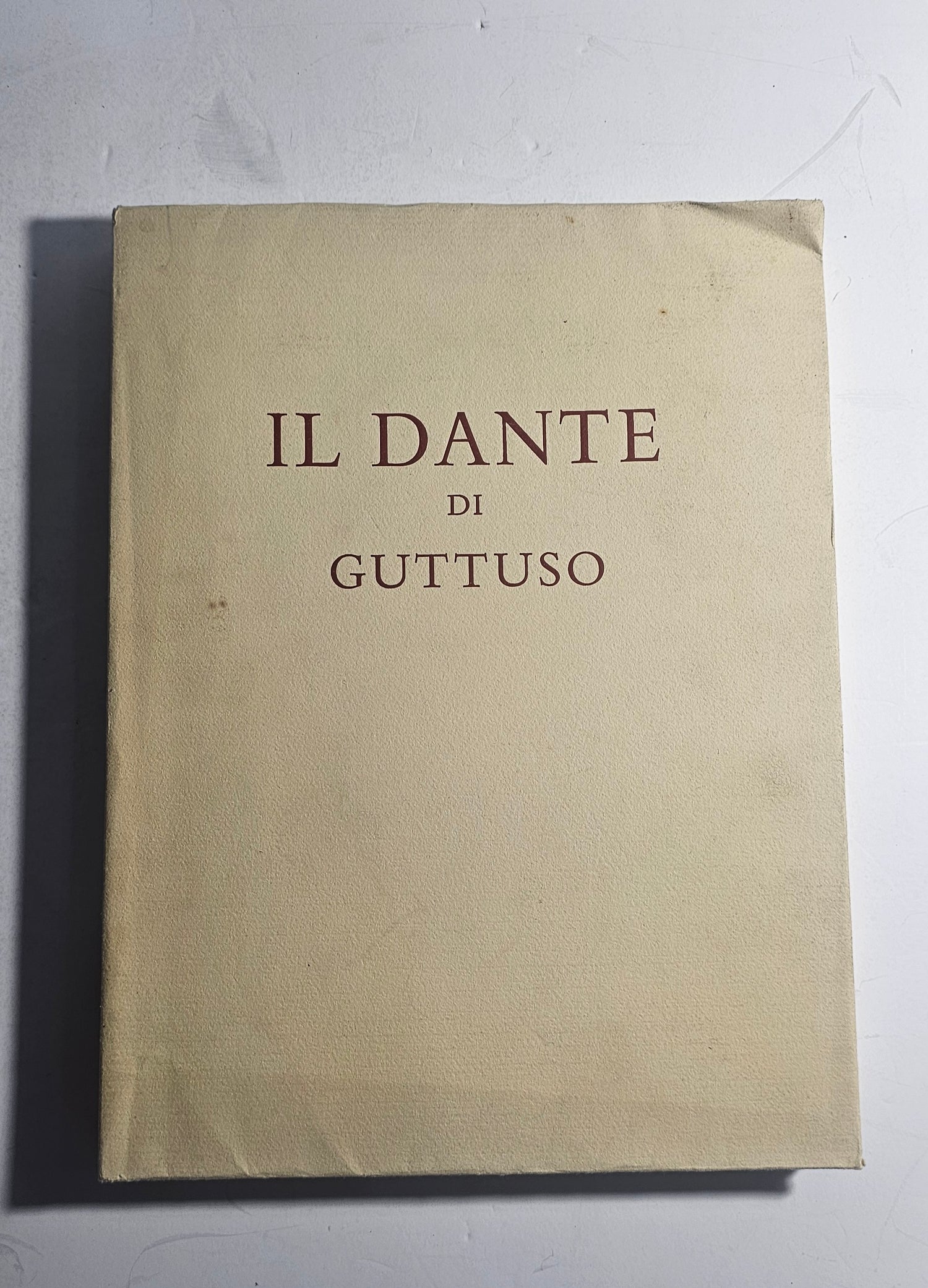 Copertina Il Dante di Guttuso Renato Guttuso Mondadori iolibrocarmine