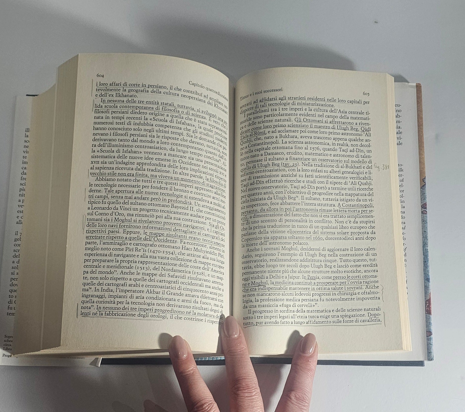 Pagine interne libro storia Asia centrale io libro carmine sottolineate matita