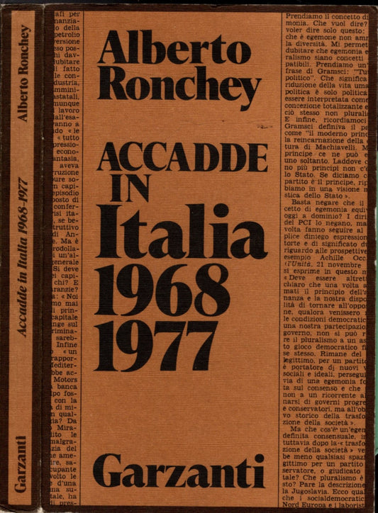 ACCADDE IN ITALIA 1968-1977** ALBERTO RONCHEY