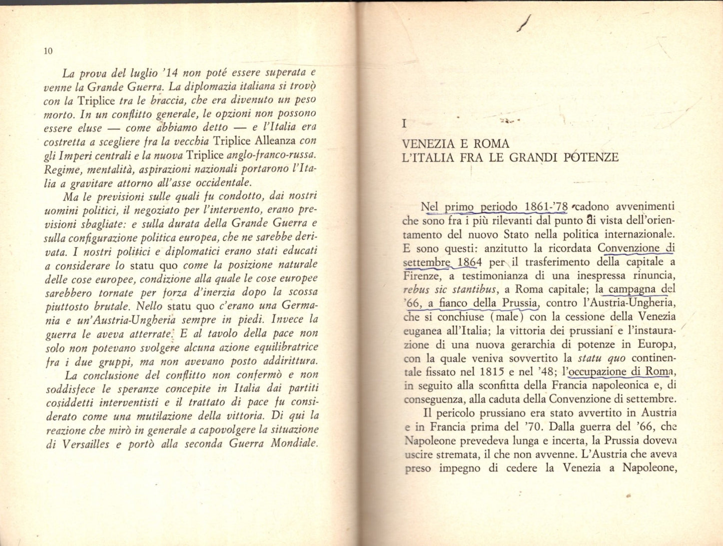 LA POLITICA ESTERA ITALIANA DAL 1861 AL 1914