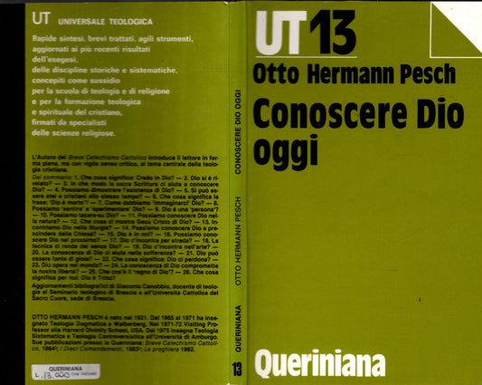 Conoscere Dio oggi - OTTO HERMANN PESCH