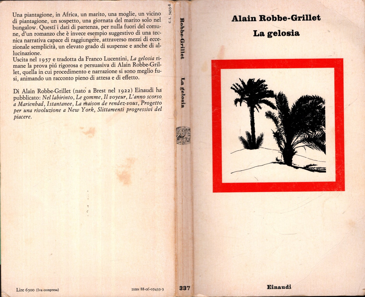 LA GELOSIA - ALAIN ROBBE-GRILLET