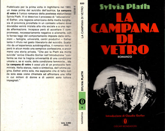 LA CAMPANA DI VETRO - SYLVIA PLATH - MONDADORI