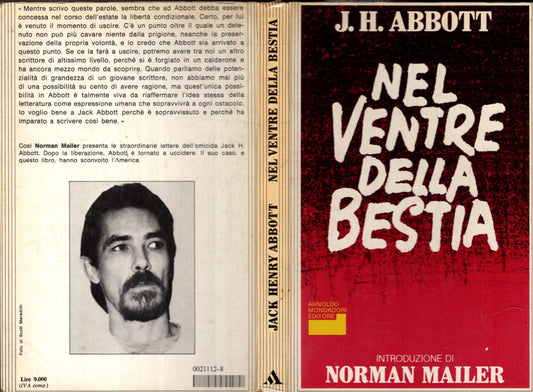 NEL VENTRE DELLA BESTIA ** J.H. ABBOTT ** MONDADORI 1982