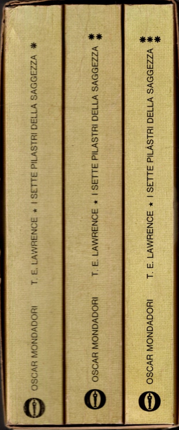 I SETTE PILASTRI DELLA SAGGEZZA  3 VOL. - TH. E. LAWRENCE