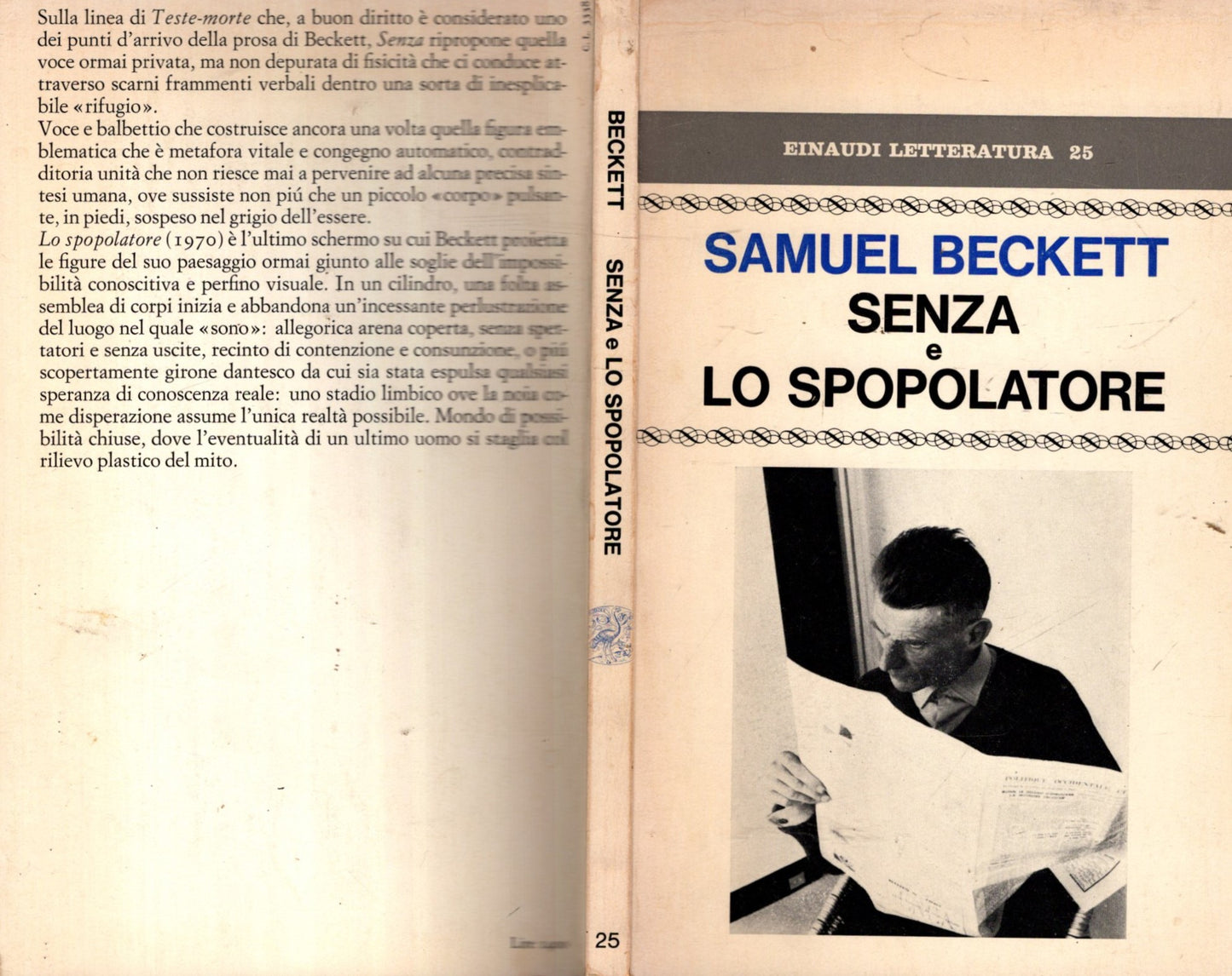 SENZA E LO SPOPOLATORE - Beckett, Samuel