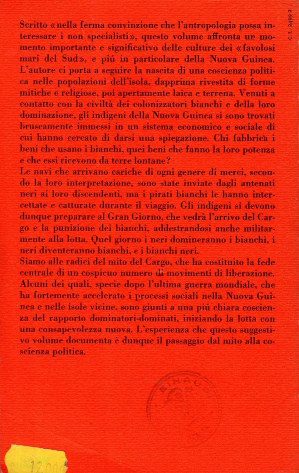 La tromba suonerà - I culti millenaristici della Melanesia - Peter Worsley