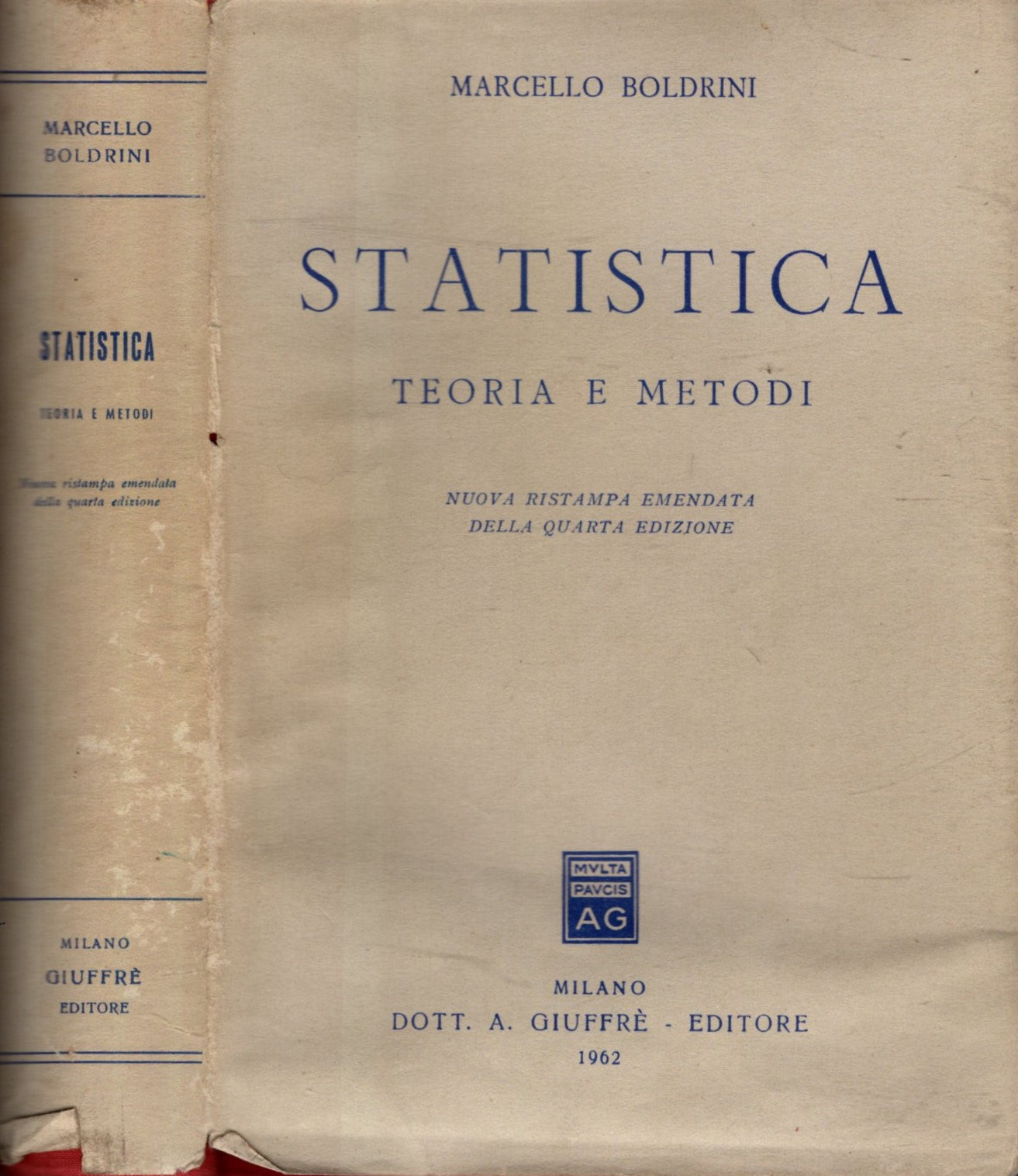 Statistica - teoria e metodi - Marcello Boldrini