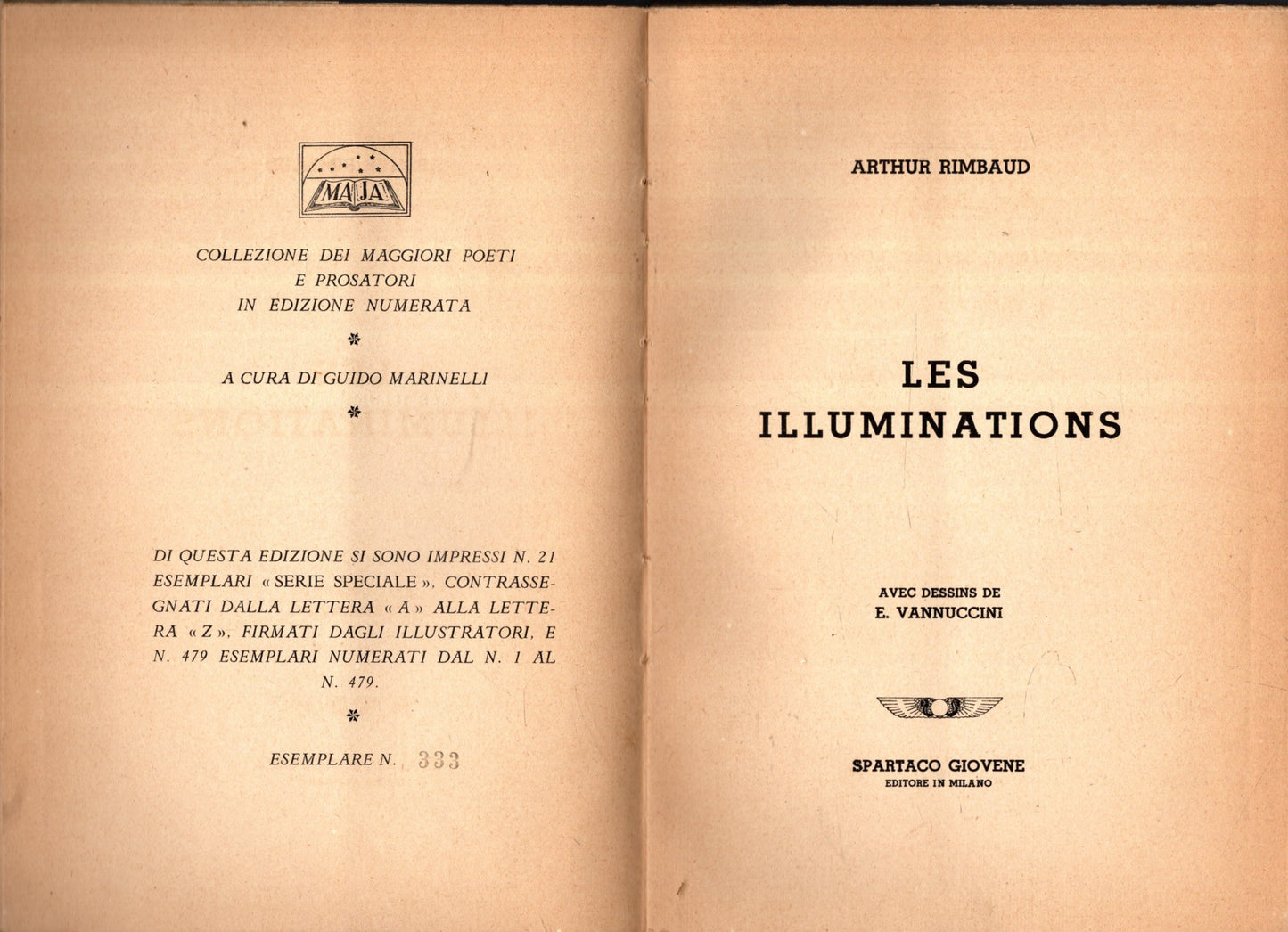 Les illuminations, avec dessins de Vannuccini *