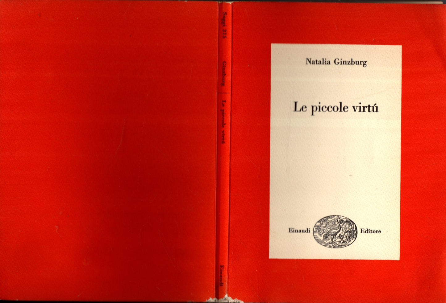 Le Piccole Virtù Natalia Ginzburg   Ed.Einaudi Saggi**