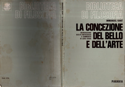 La Concezione Del Bello E Dell'arte * Immanuel Kant *