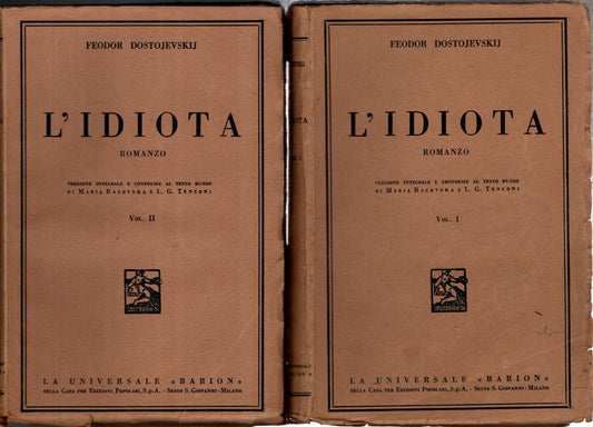 L'Idiota due volumi - Fedor Dostojevskij