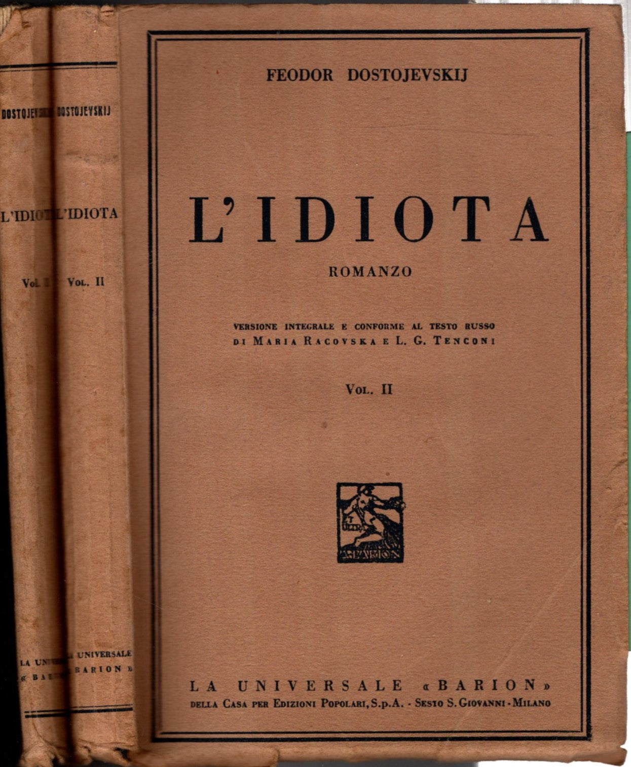 L'Idiota due volumi - Fedor Dostojevskij