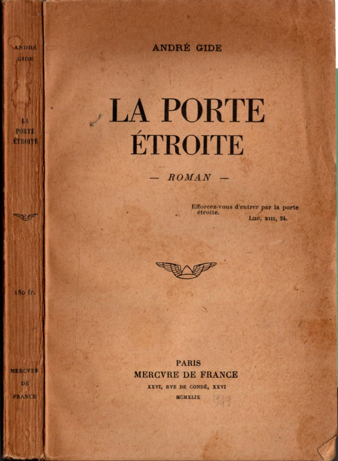 La porte étroite / Gide, André