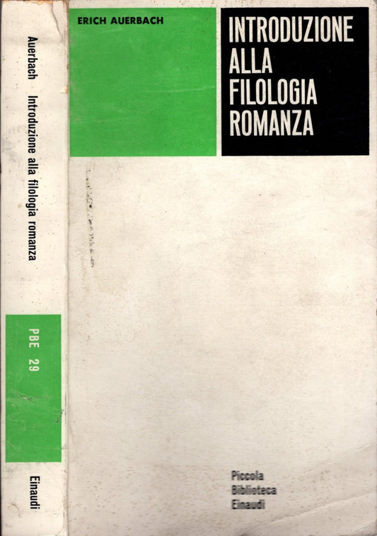 Introduzione alla filologia romanza - ERICH AUERBACH