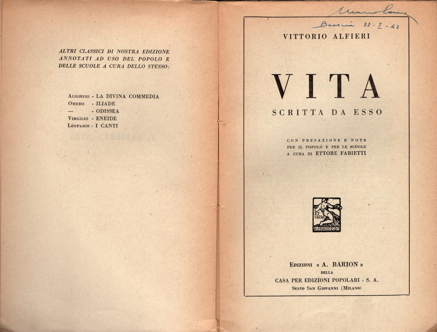 Vita scritta da esso - Vittorio Alfieri