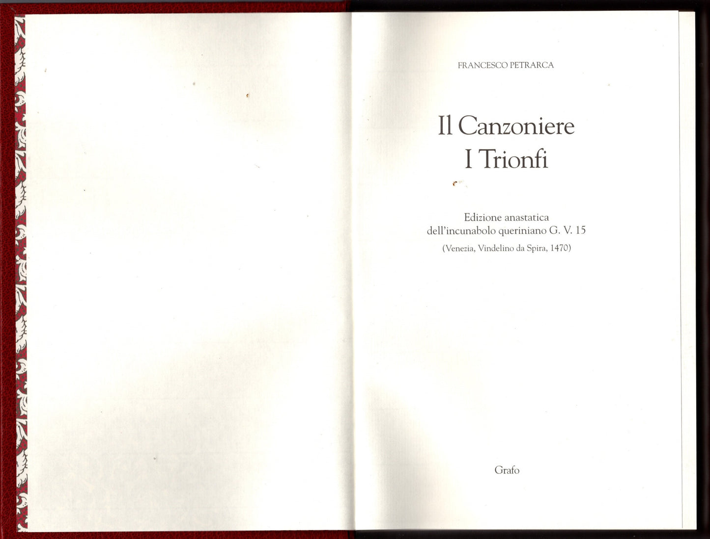 Il canzoniere-I trionfi / Petrarca, Francesco