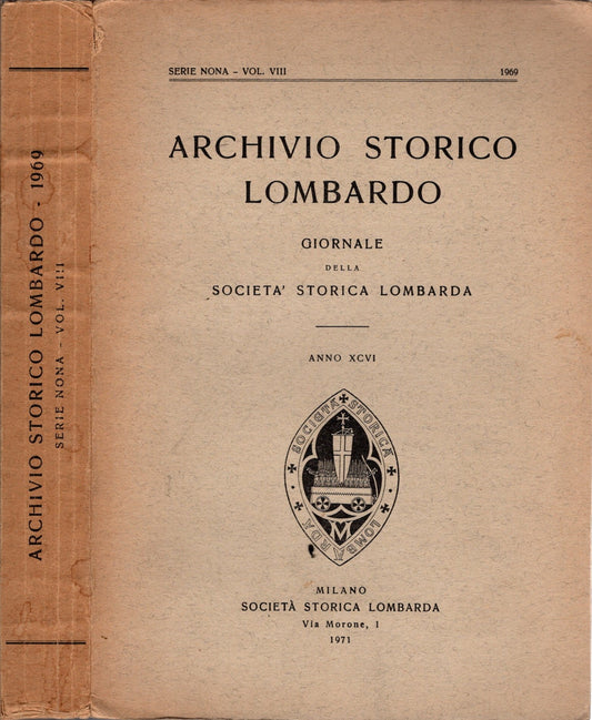 Archivio storico lombardo Anno XCVI