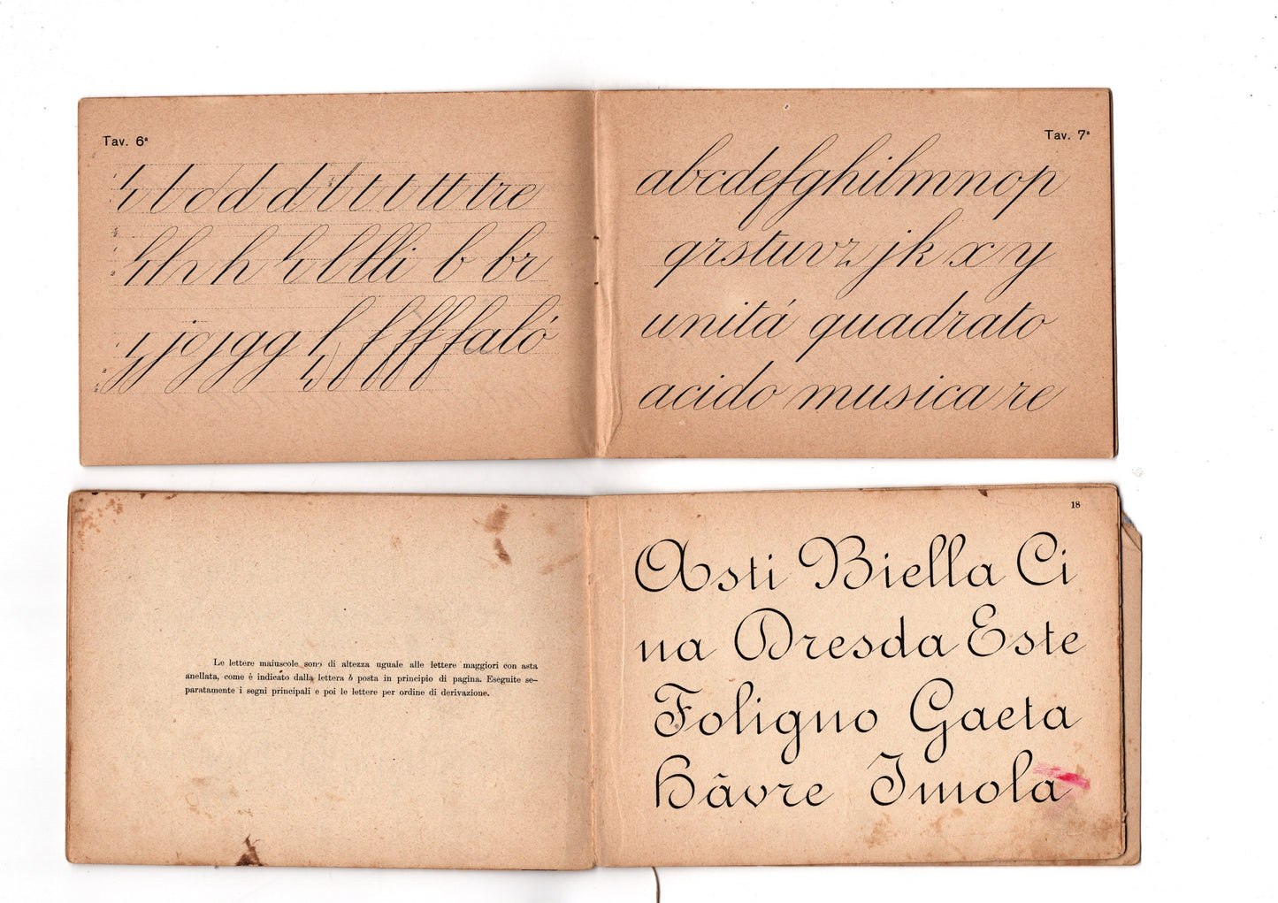 2 Manuali di calligrafia 1905-1907