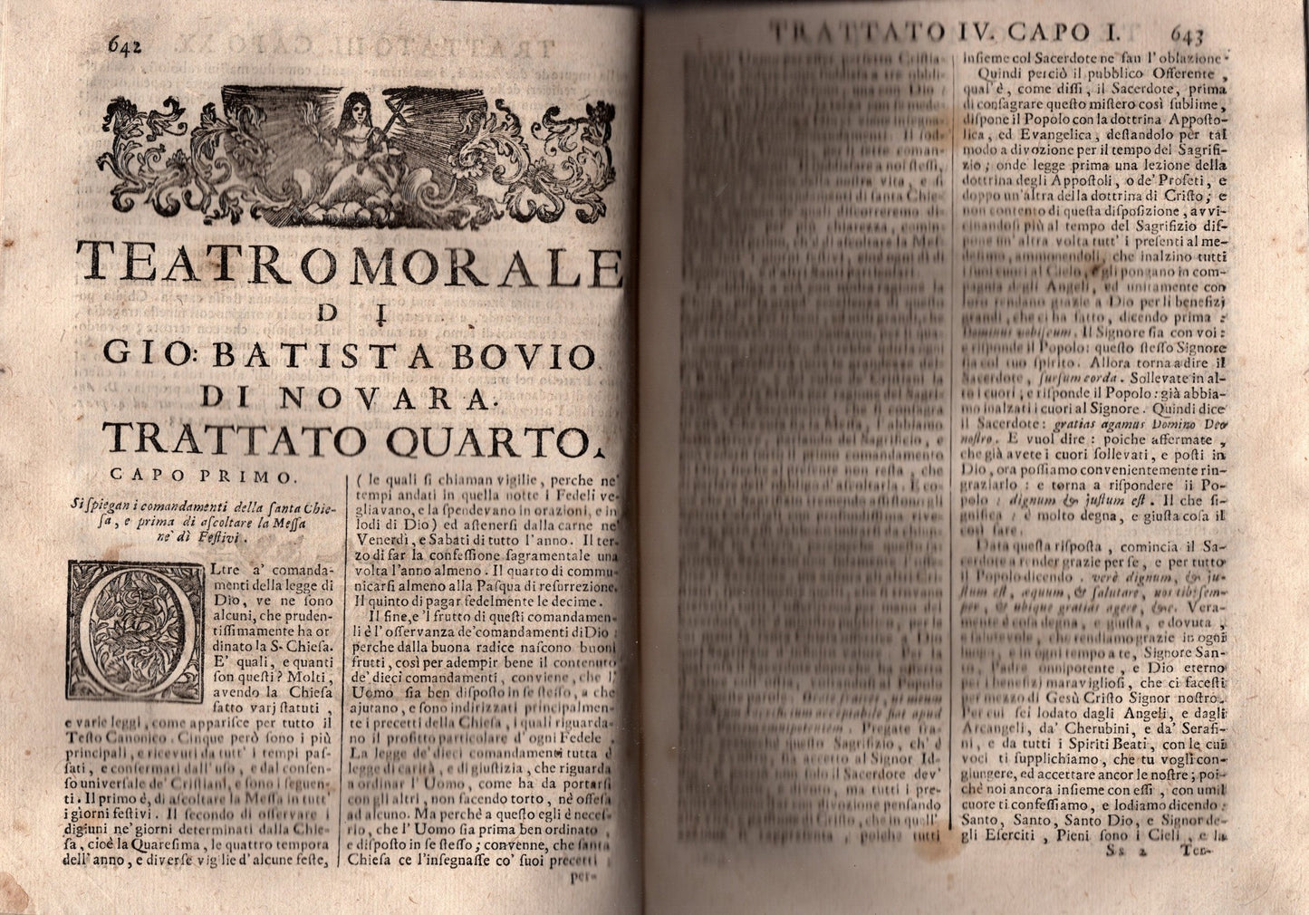 Teatro morale dogmatico istorico dottrinale e predicabile In Venezia 1736