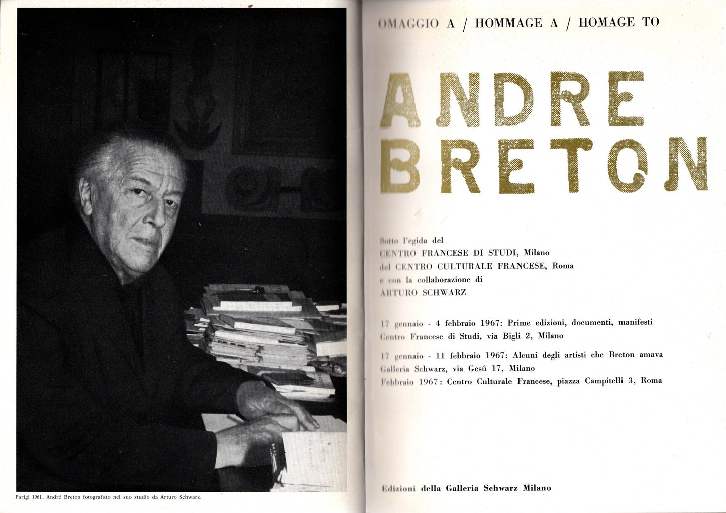 Omaggio Hommage a Homage to Andre Breton