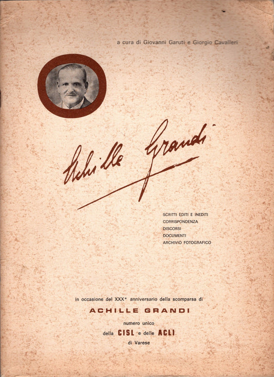 Achille Grandi Scritti editi ed inediti