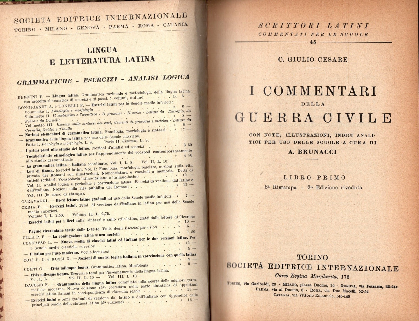 I commentari della Guerra Civile - Giulio Cesare - 3 libri