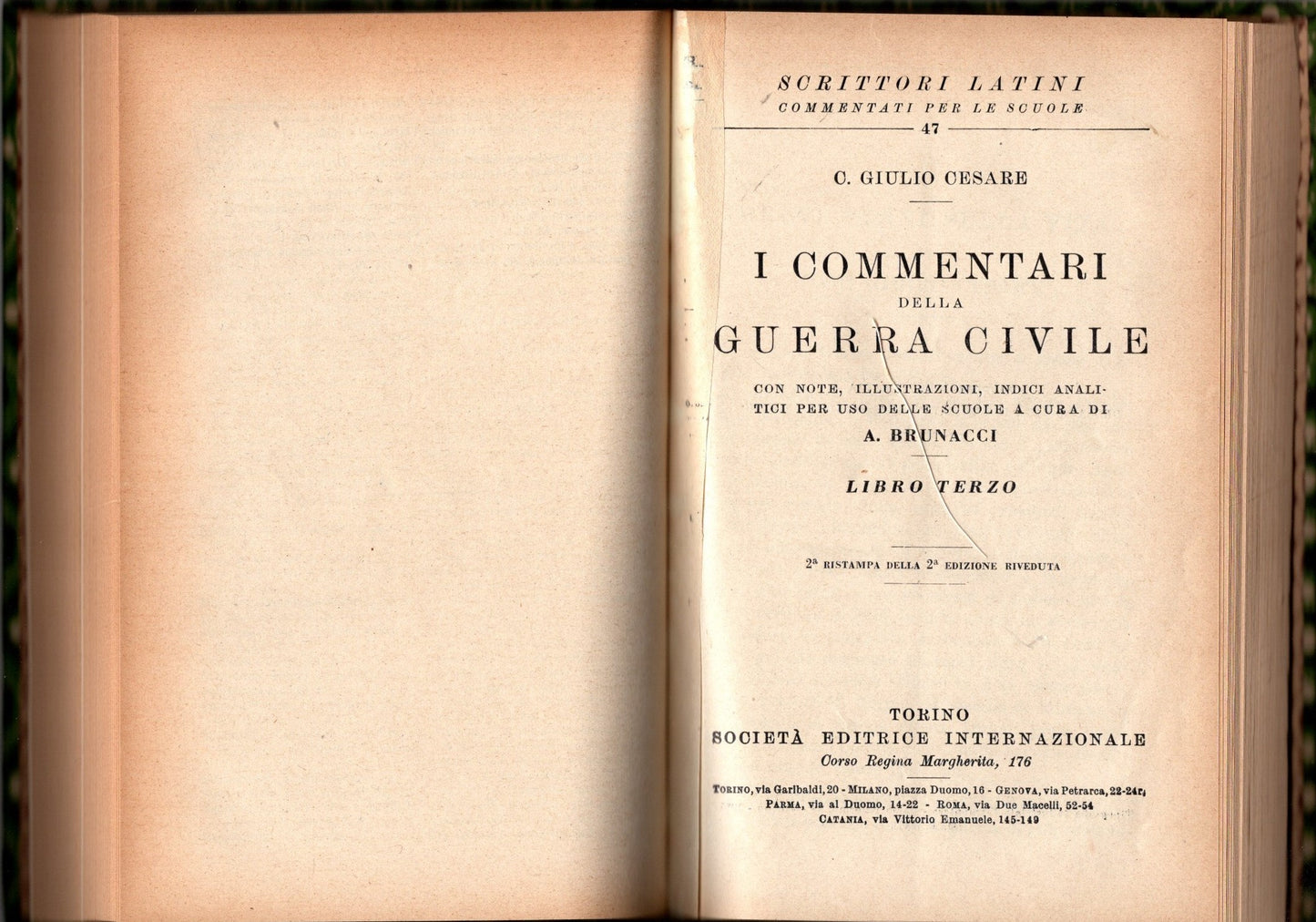 I commentari della Guerra Civile - Giulio Cesare - 3 libri