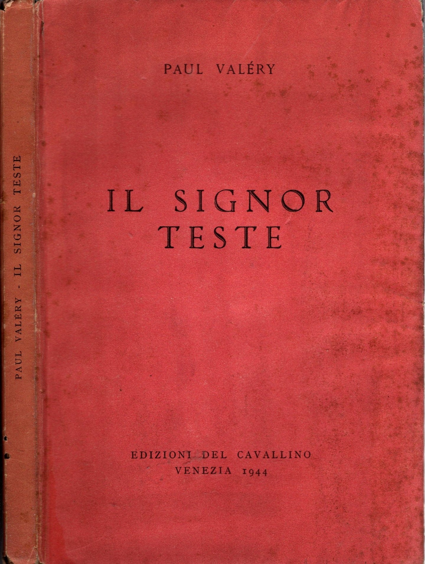 Il signor teste - Valéry, Paul