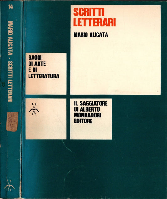 Scritti letterari di mario Licata con un introduzione di Natalino Sapegno *