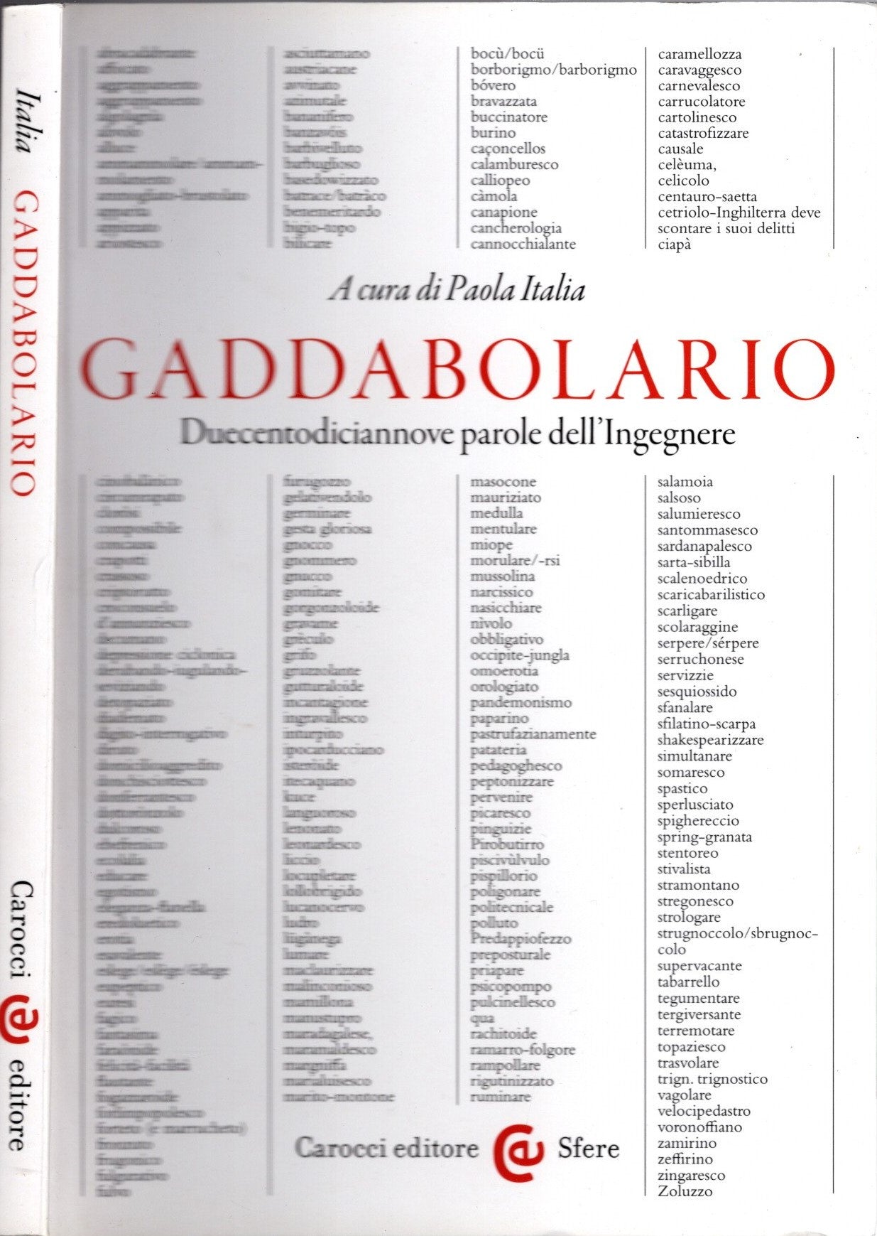 Gaddabolario. Duecentodiciannove parole dell'ingegnere - Paola Italia