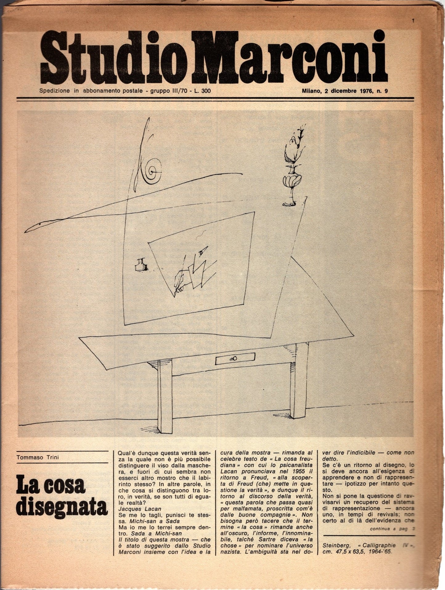 Studio Marconi 1966/76. Dieci anni in Italia-Ten years in Italy + fascicolo