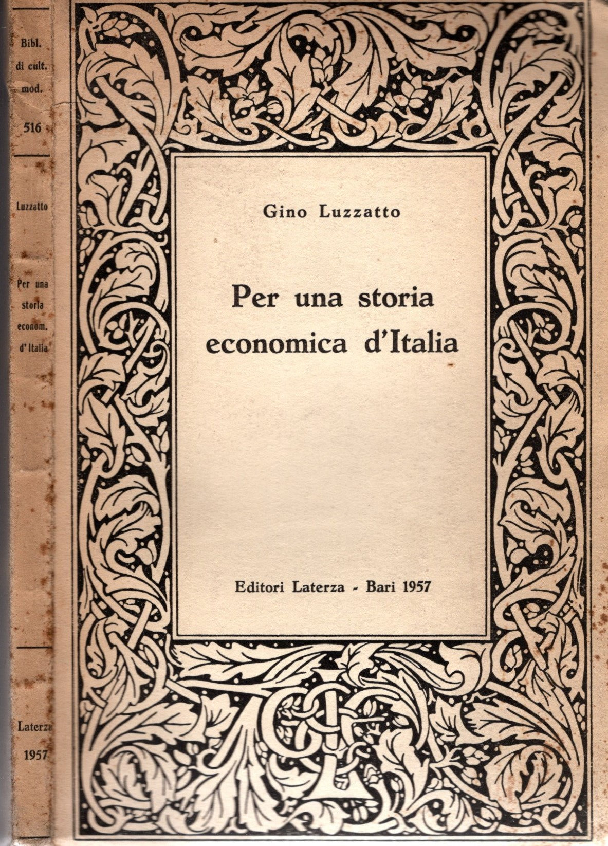 Per una storia economica d'Italia - Gino Luzzato